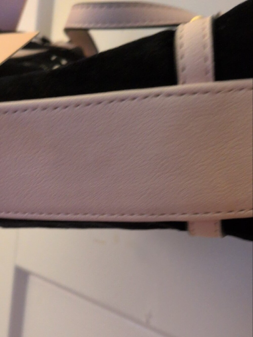 Juicy Couture Black and Pale Pink Velvet Satchel - Picture 8 of 14